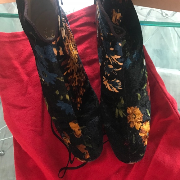 Christian Louboutin Shoes - SALE FIRM👈🏽Christian Louboutin   Velor Bootie